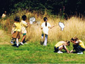Girls on a pack holiday using nets from the hideaway